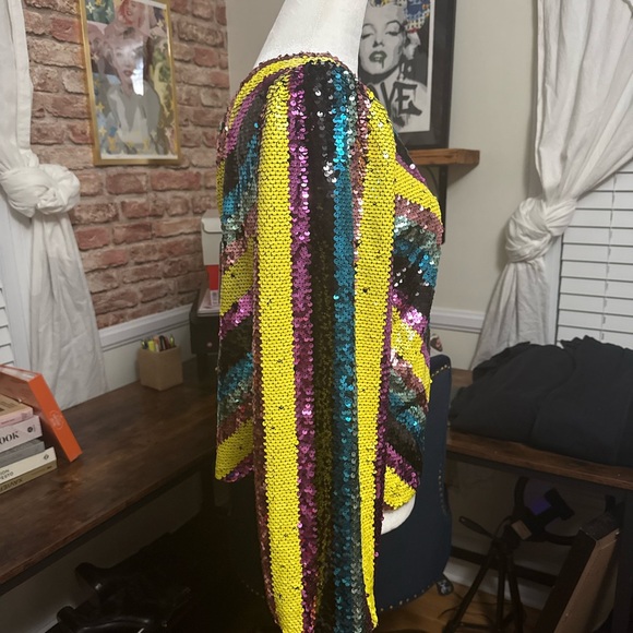 Adelyn Rae NWT Sequin One Shoulder - Picture 5 of 6